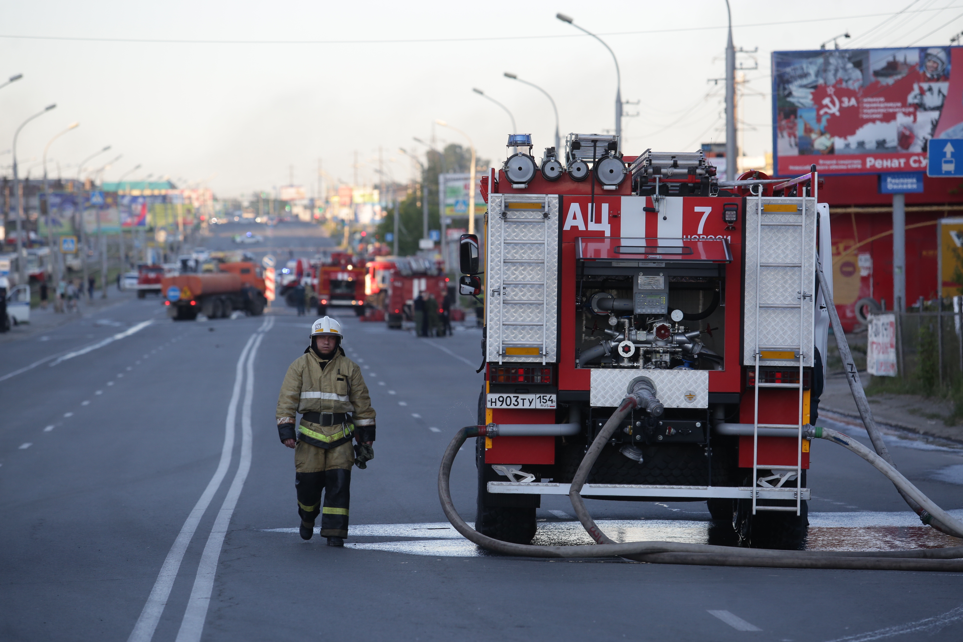 Тушение пожара на ГБШ. 14 июня 2021 года