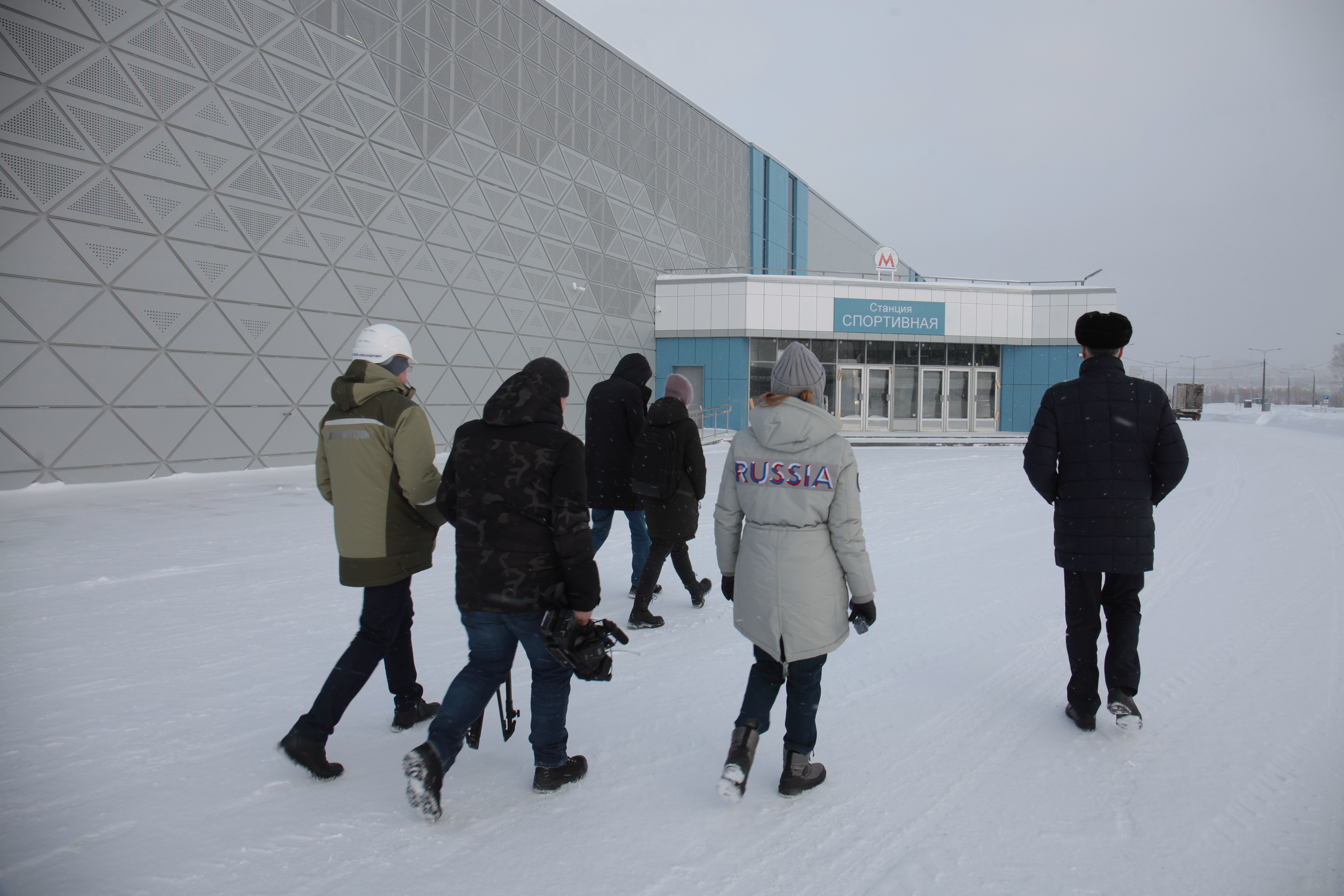 Станция метро «Спортивная». Январь 2023 года