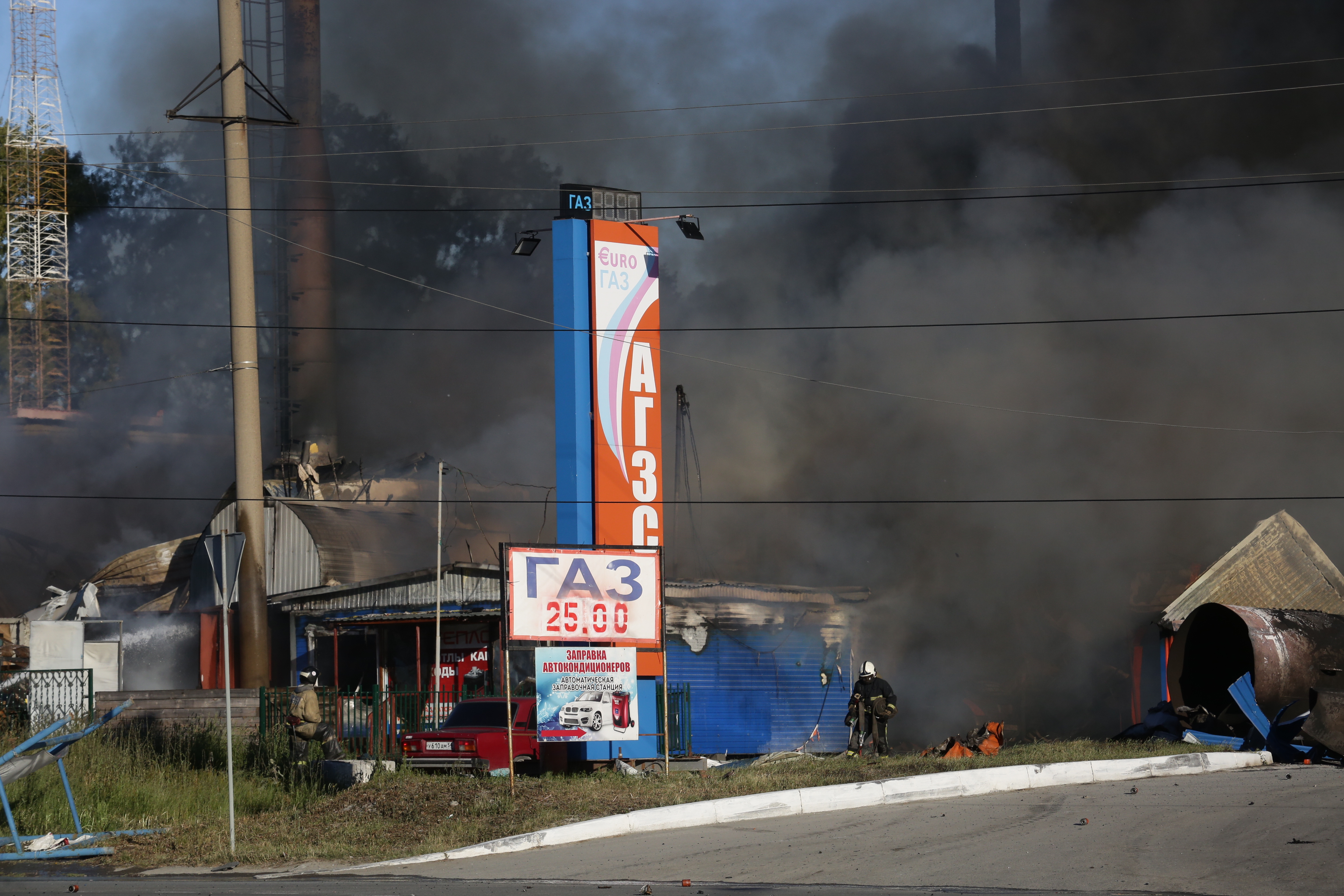 Тушение пожара на ГБШ. 14 июня 2021 года