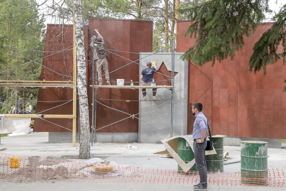 Монумент Славы. Апрель 2020 года