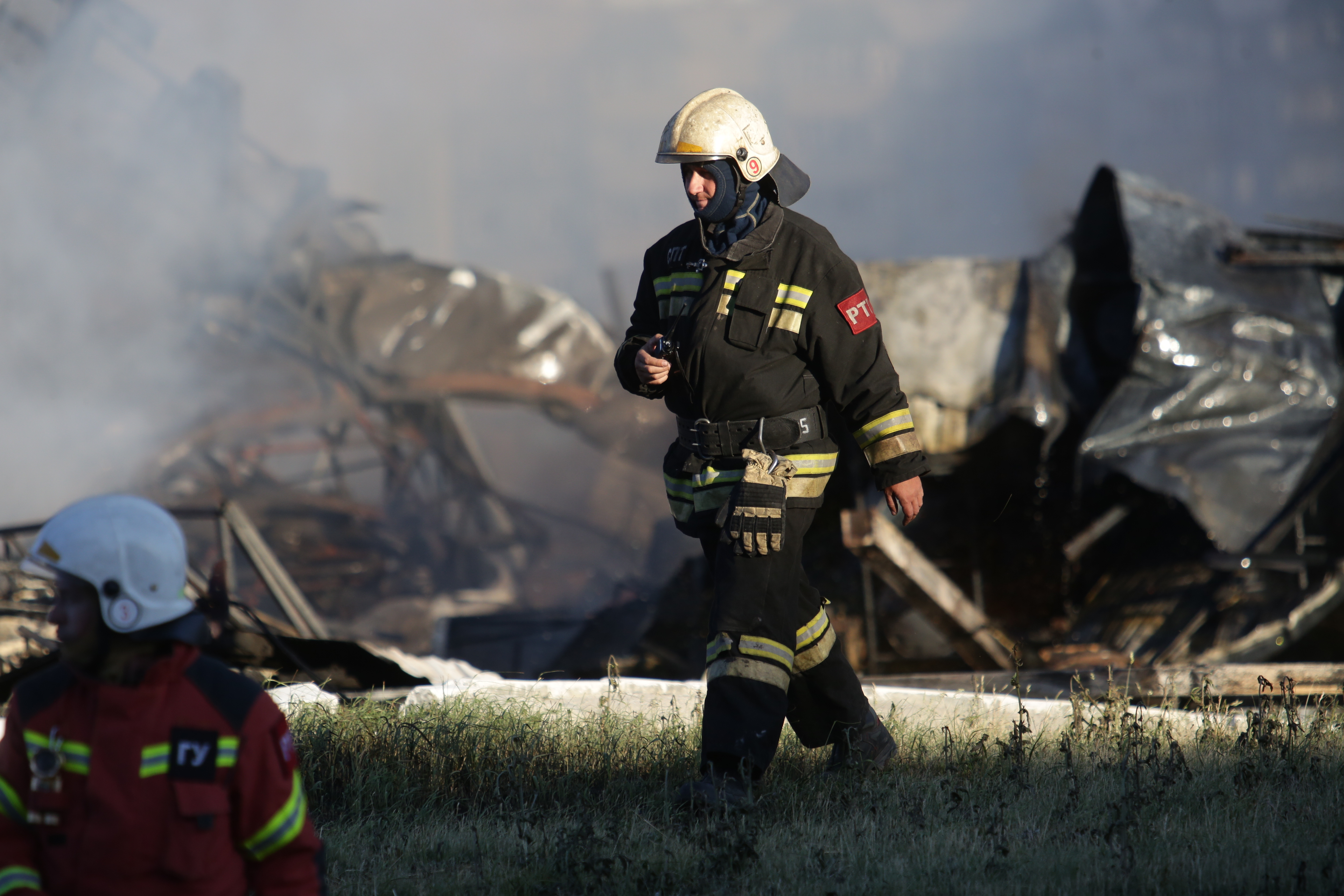 Тушение пожара на ГБШ. 14 июня 2021 года