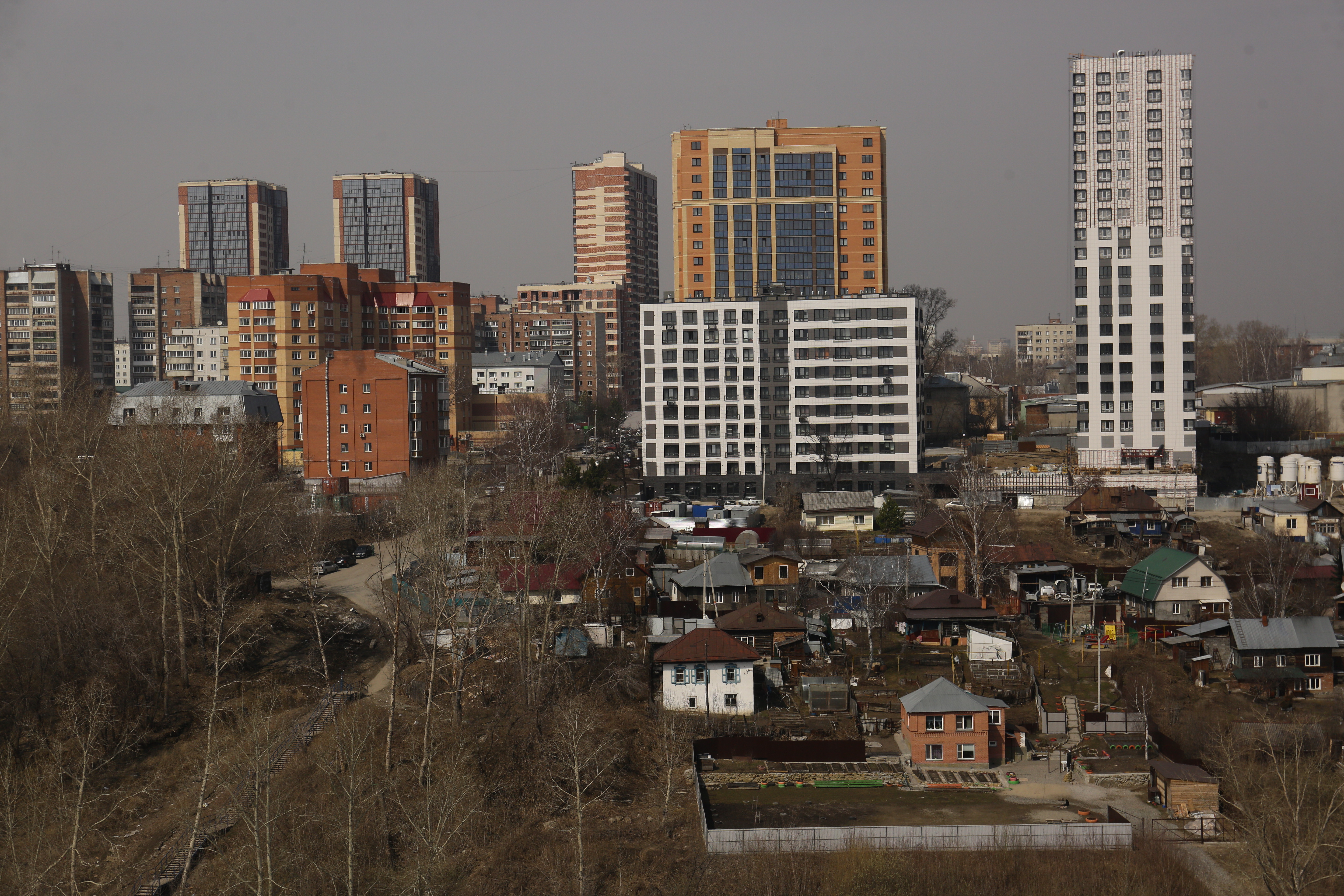 Пойма реки Каменки. Апрель 2022 года