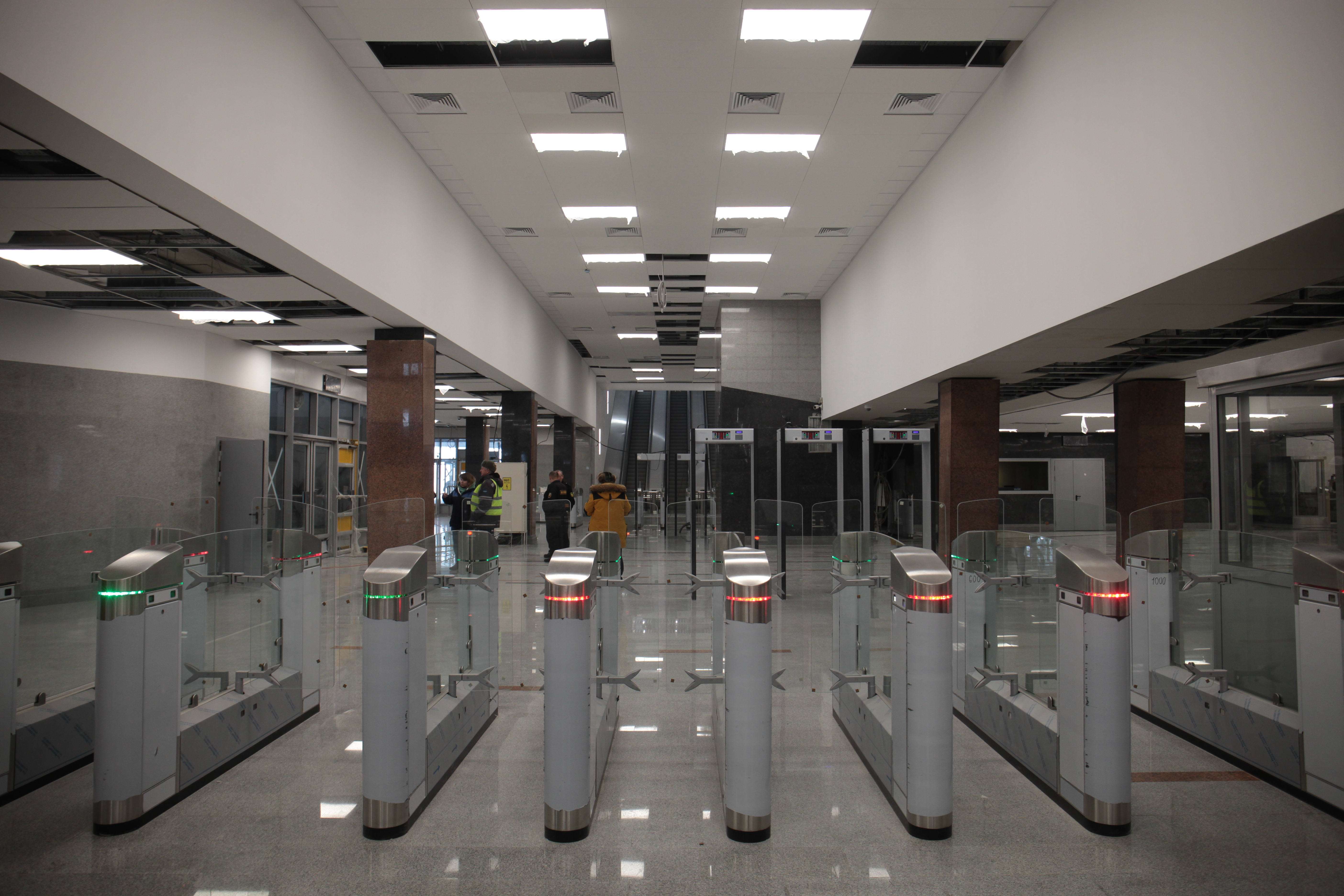 Станция метро «Спортивная». Январь 2023 года