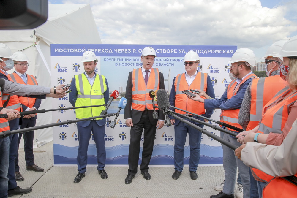 Первая опора четвёртого моста. Август 2020 года