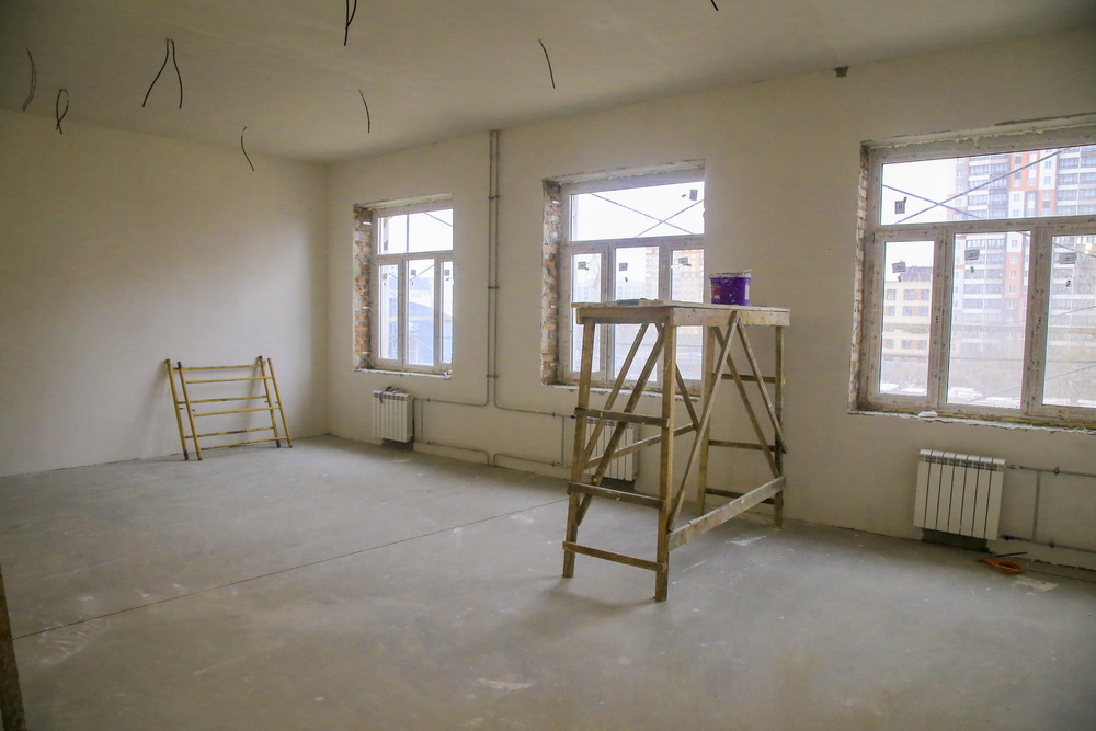 Строительство новой школы на Михаила Немыткина. Ноябрь 2020 года