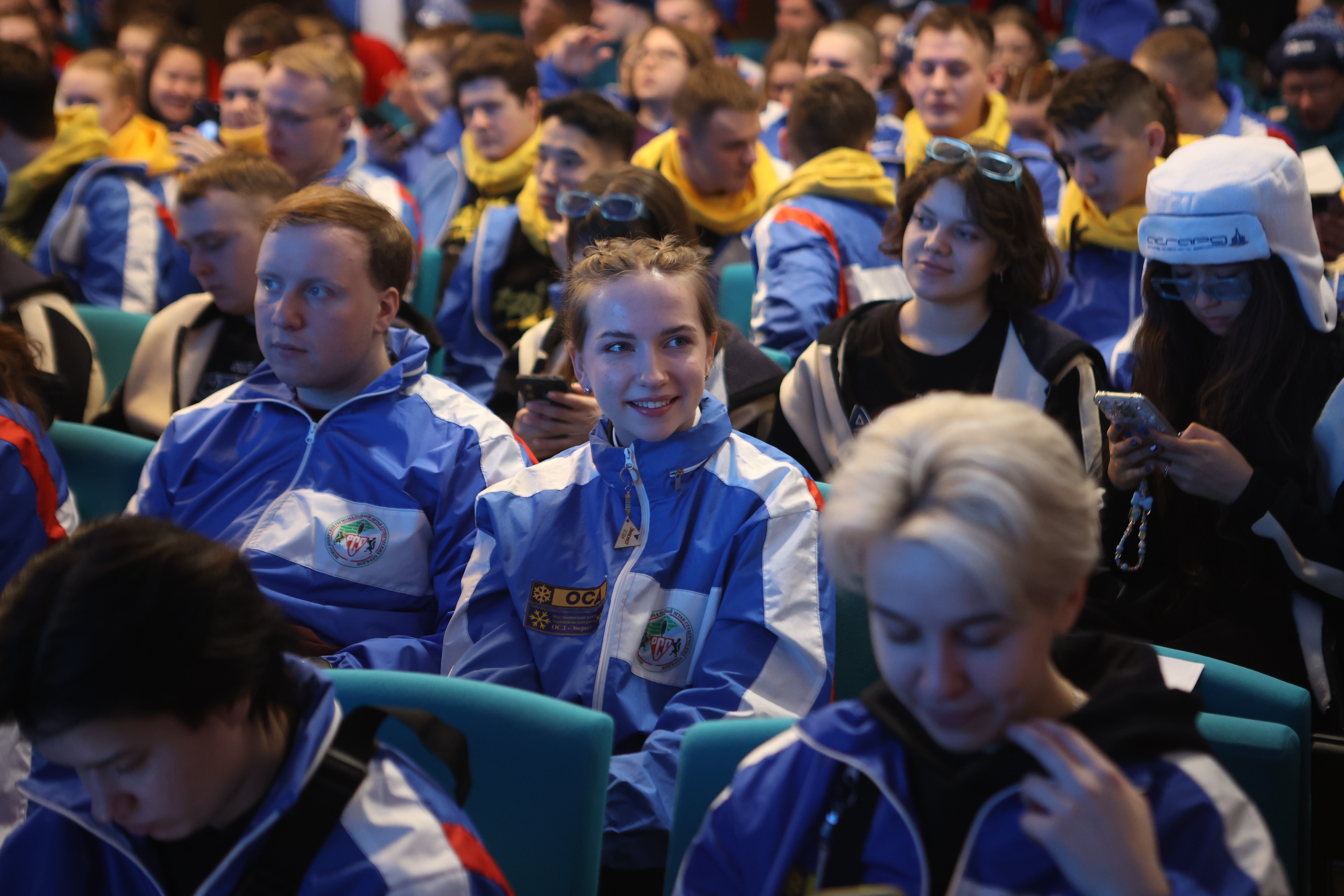 На открытии патриотической акции «Снежный десант» в Новосибирске