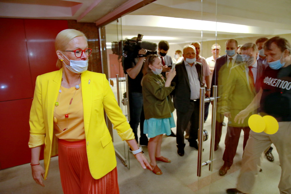 Открытие перехода под проспектом Димитрова. Май 2020 года