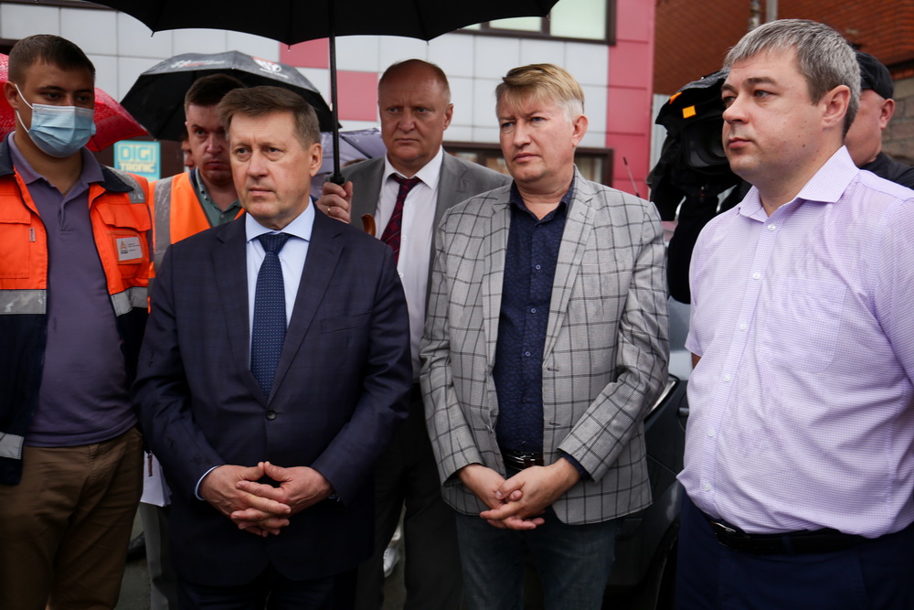 Ремонт дороги и трамвайных путей на Волочаевской. Август 2021 года