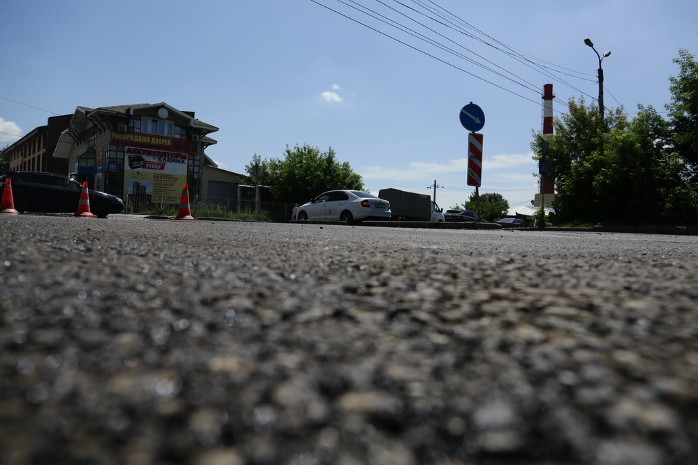 Ремонт дороги на улице Добролюбова (22.06.2022)