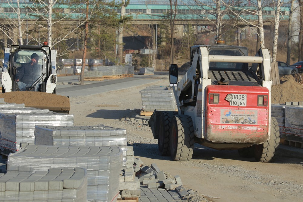 Создание парка возле нового ЛДС. Октябрь 2021 года