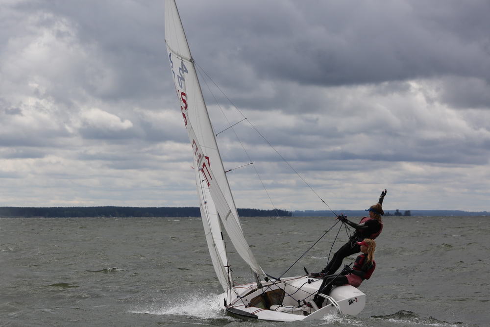 Парусные яхты на Обском море