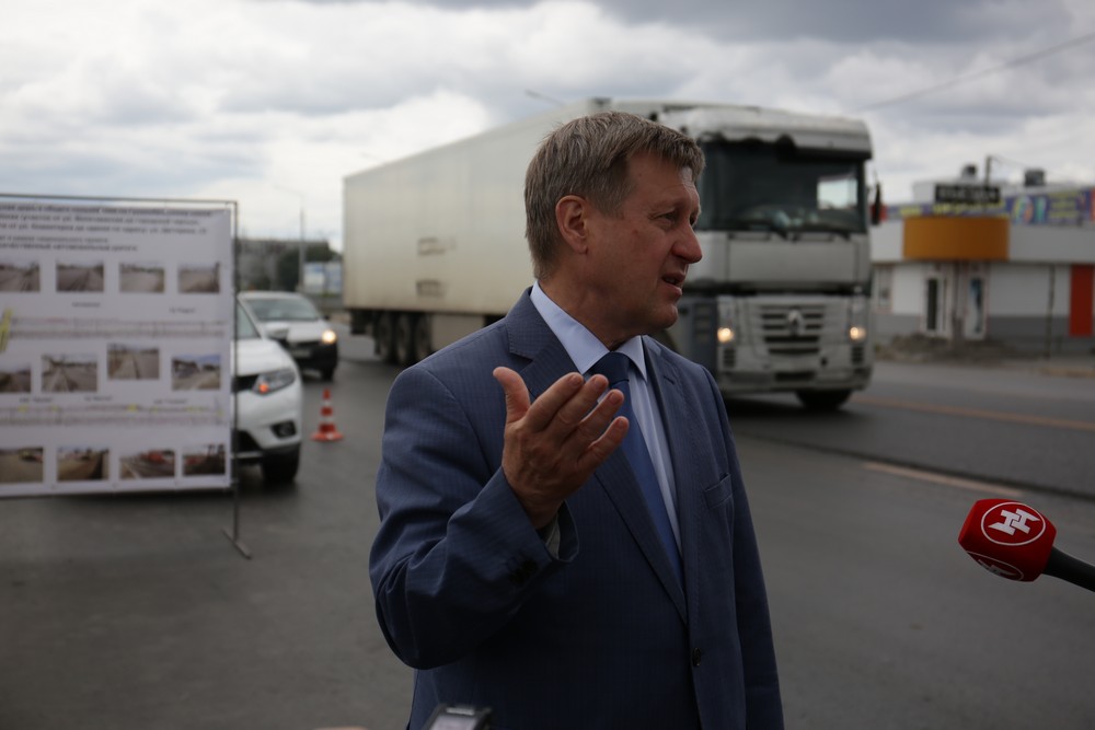 Реконструкция Гусинобродского шоссе (июль 2020 года)