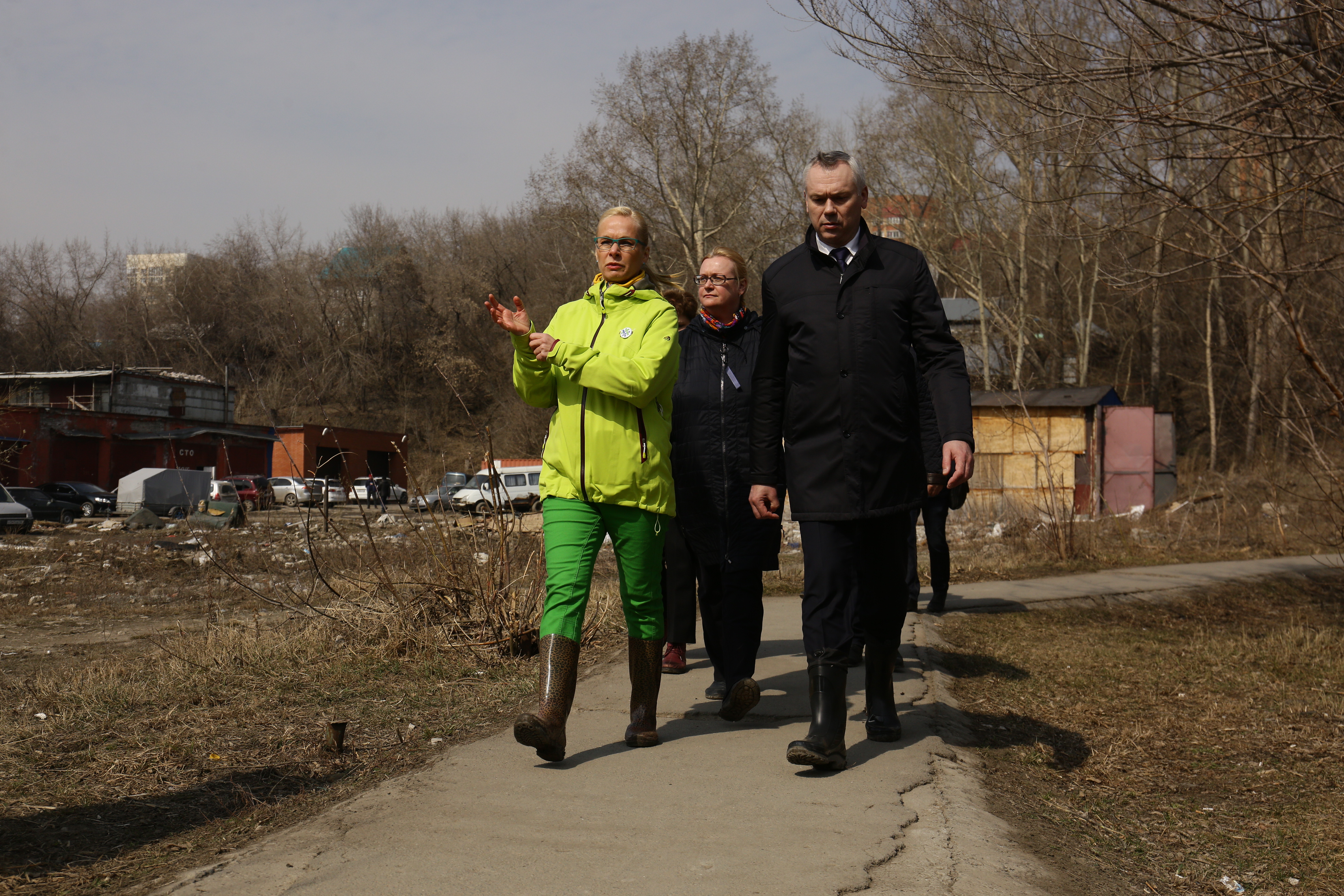 Пойма реки Каменки. Апрель 2022 года