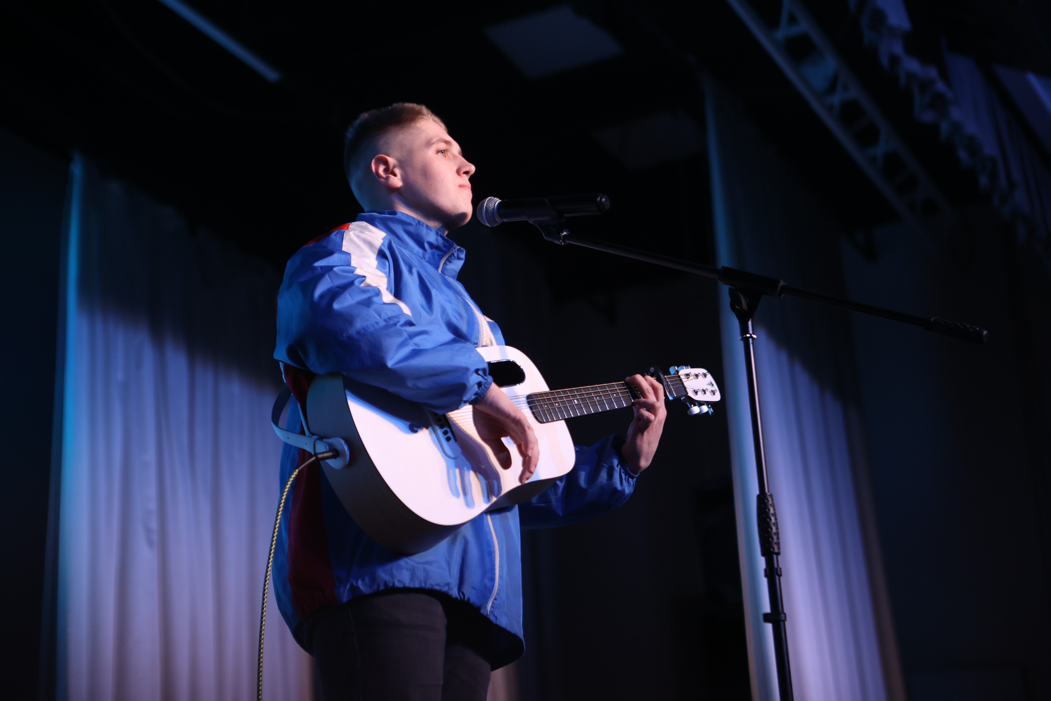 На открытии патриотической акции «Снежный десант» в Новосибирске