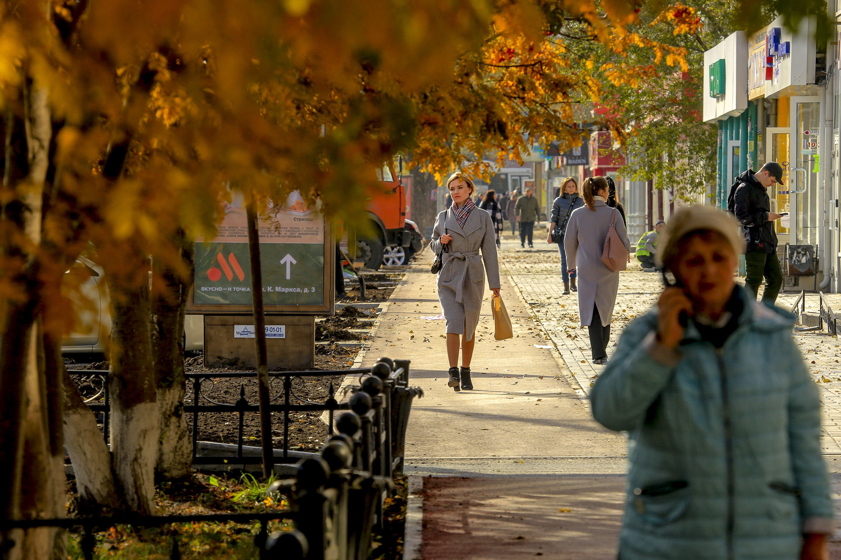 Завершающая стадия ремонта на проспекте Маркса. 12 октября 2022 года