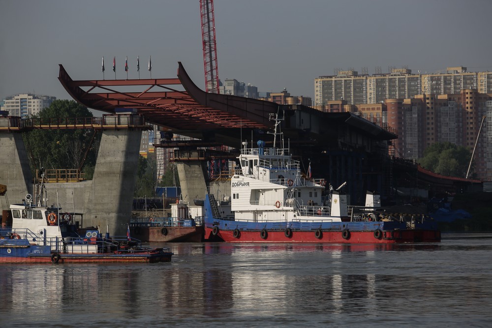 Строительство четвёртого моста. 26 мая 2021 года