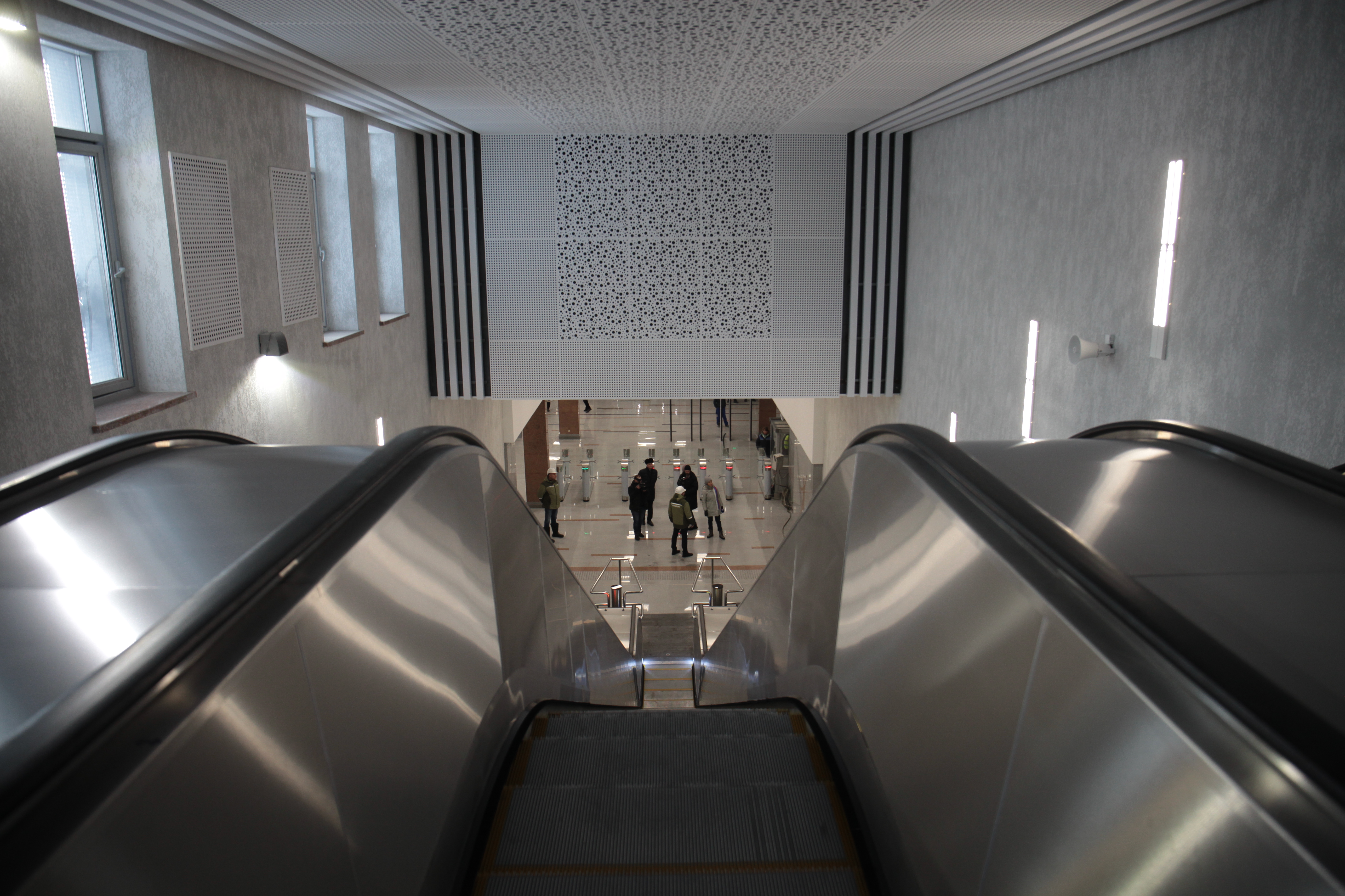 Станция метро «Спортивная». Январь 2023 года