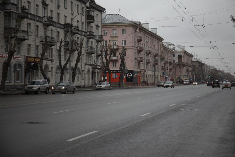 Отремонтированный проспект Дзержинского. Октябрь 2022 года