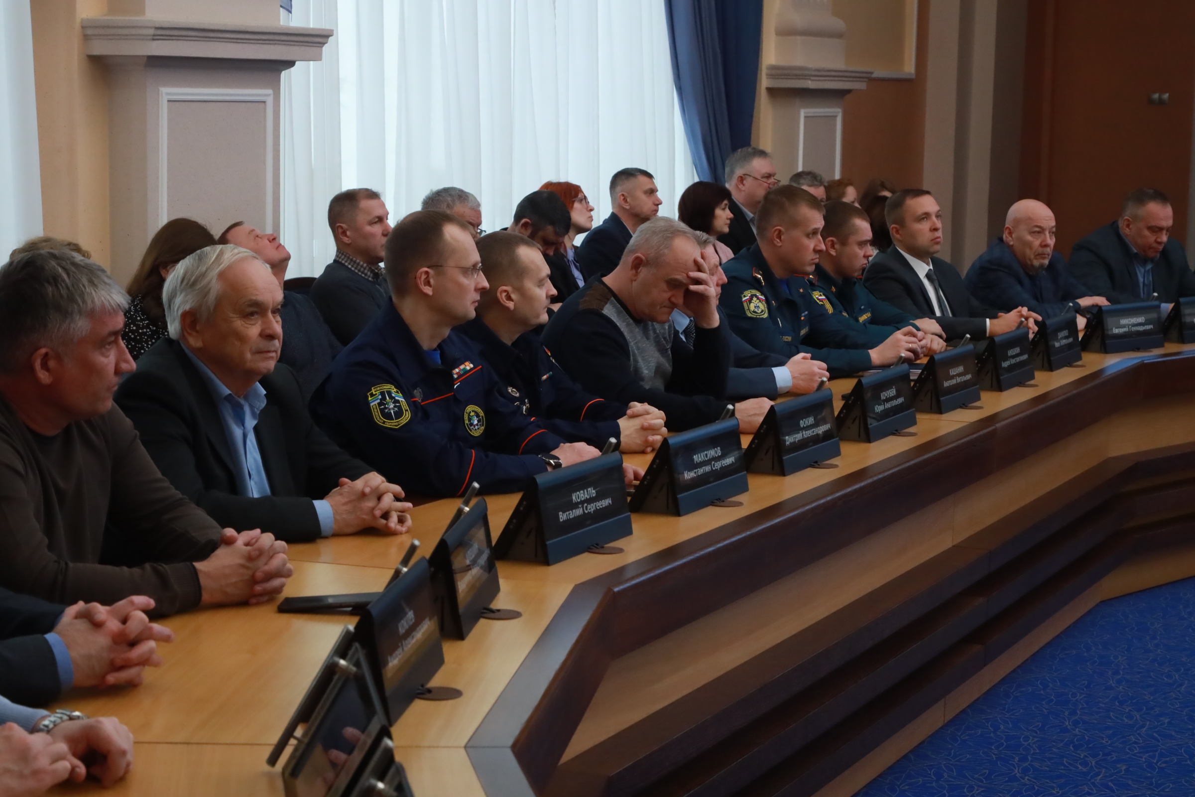 На подведении итогов работы департамента по ЧС и взаимодействию с административными органами мэрии Новосибирска