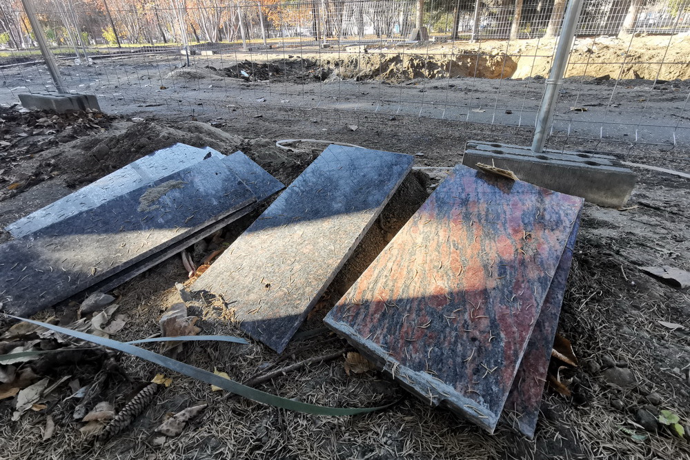 Реконструкция фонтана в Первомайском сквере