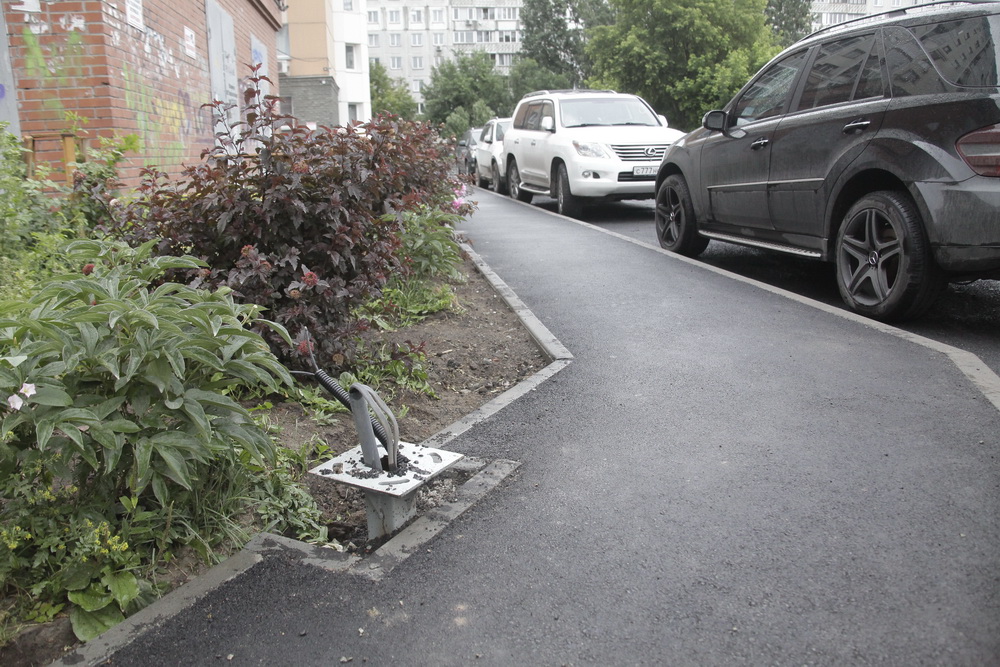 Ремонт двора на улице Железнодорожной. Июнь 2021 года