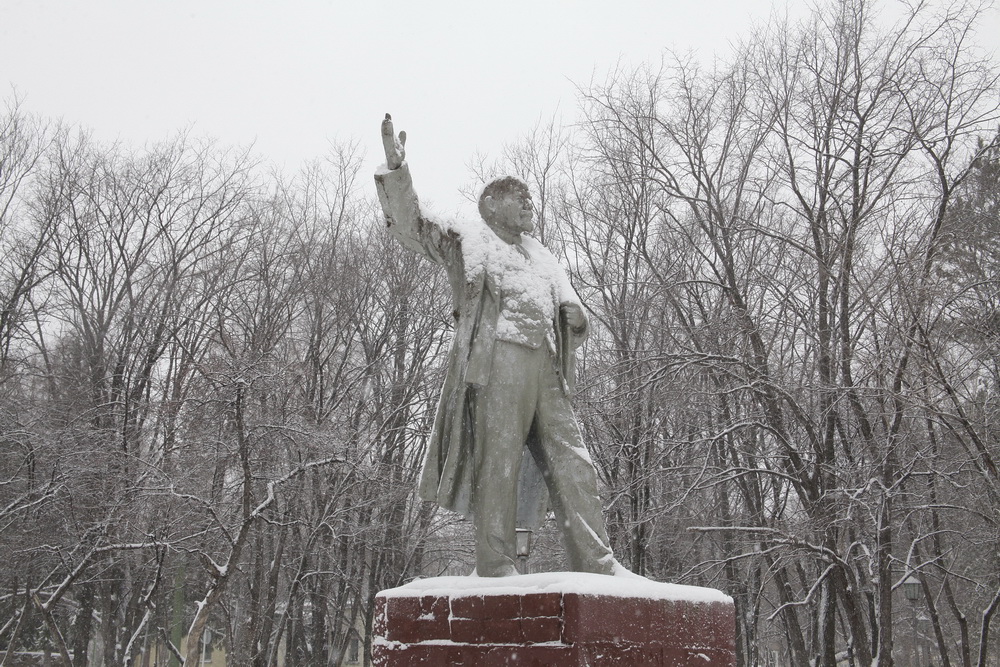 Ленин на улице Амосова