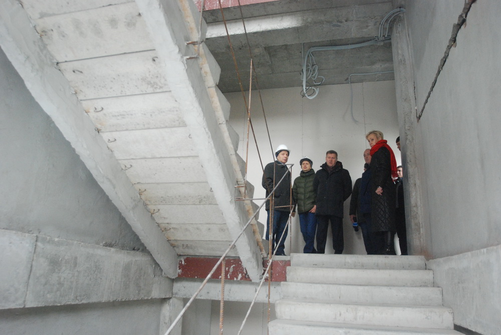 Стройка школы №54. Ноябрь 2022 года