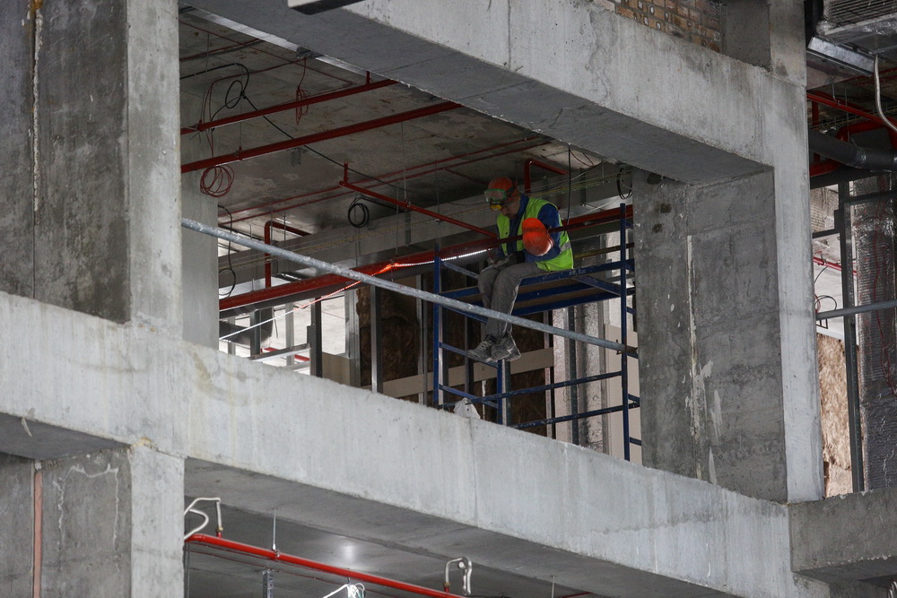 Строительство школы в «Европейском береге». Март 2022 года