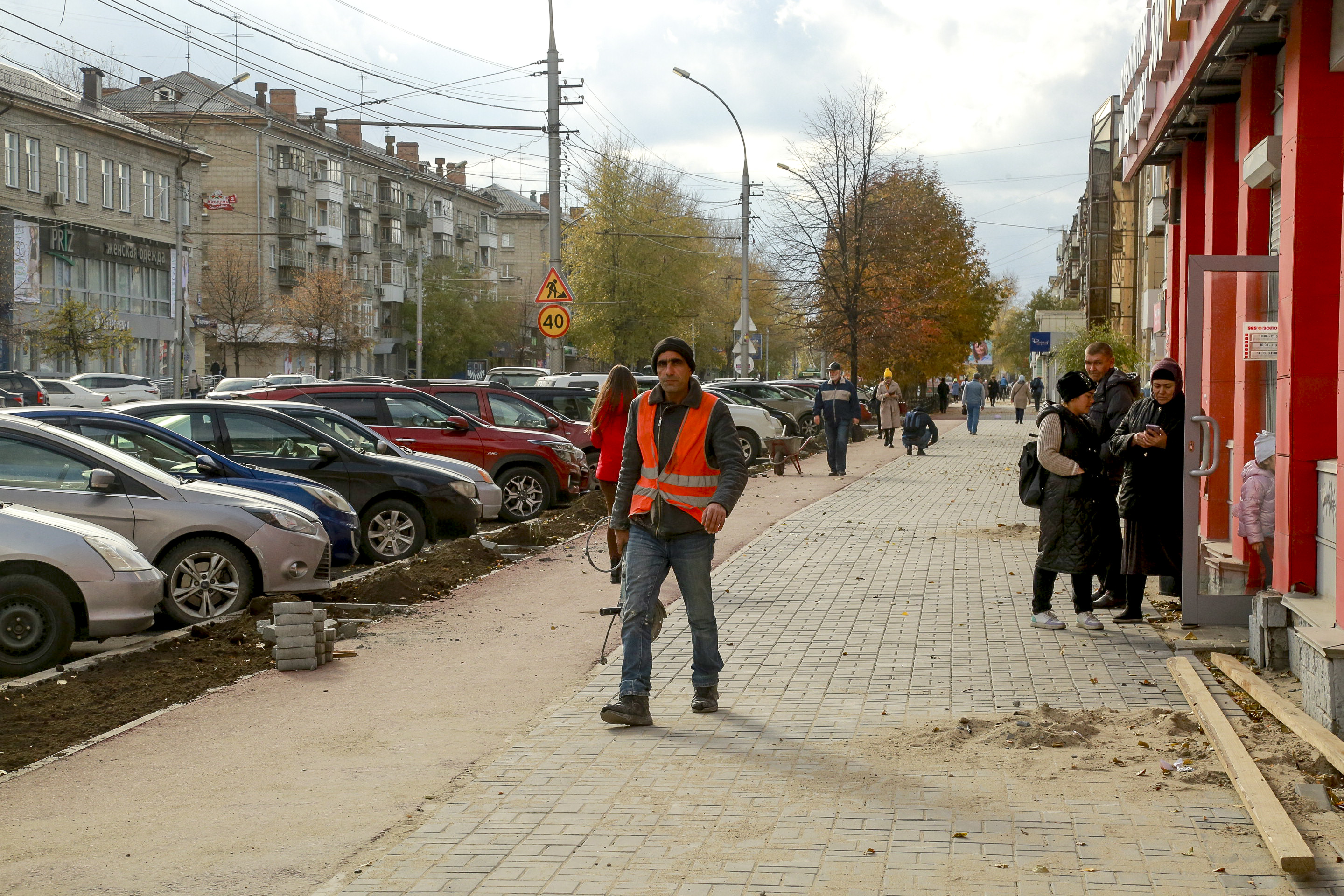 Завершающая стадия ремонта на проспекте Маркса. 12 октября 2022 года