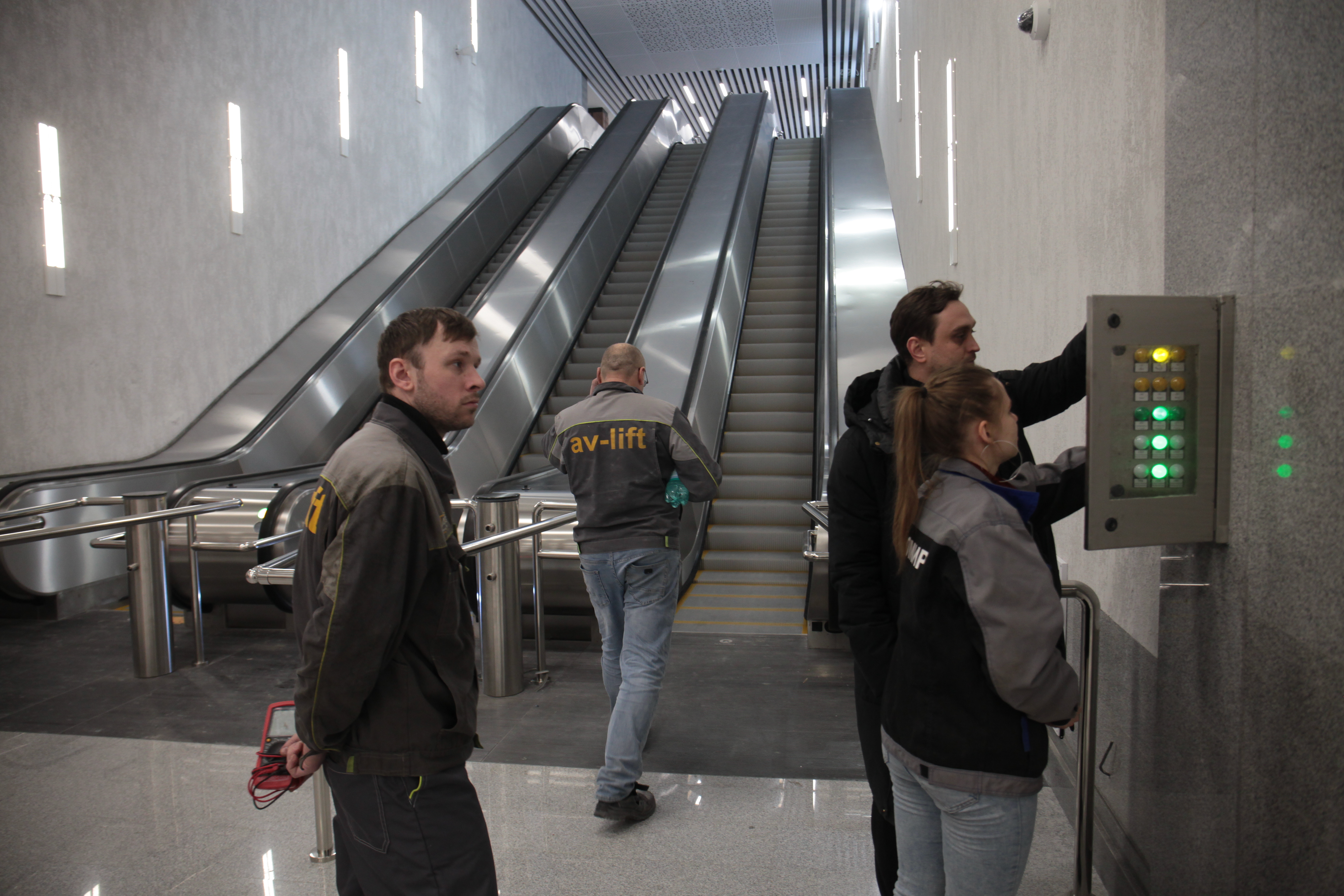 Станция метро «Спортивная». Январь 2023 года