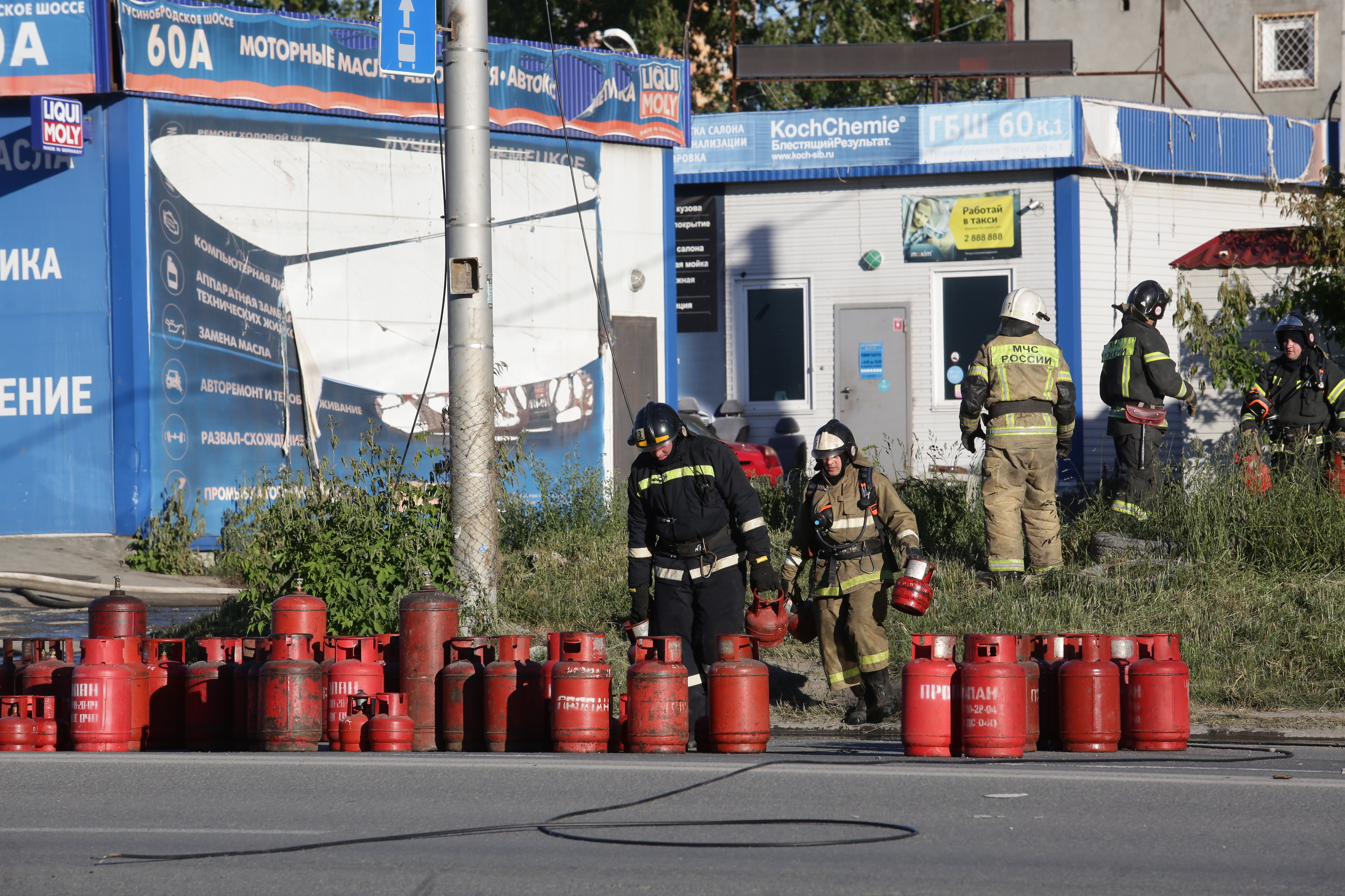 Тушение пожара на ГБШ. 14 июня 2021 года