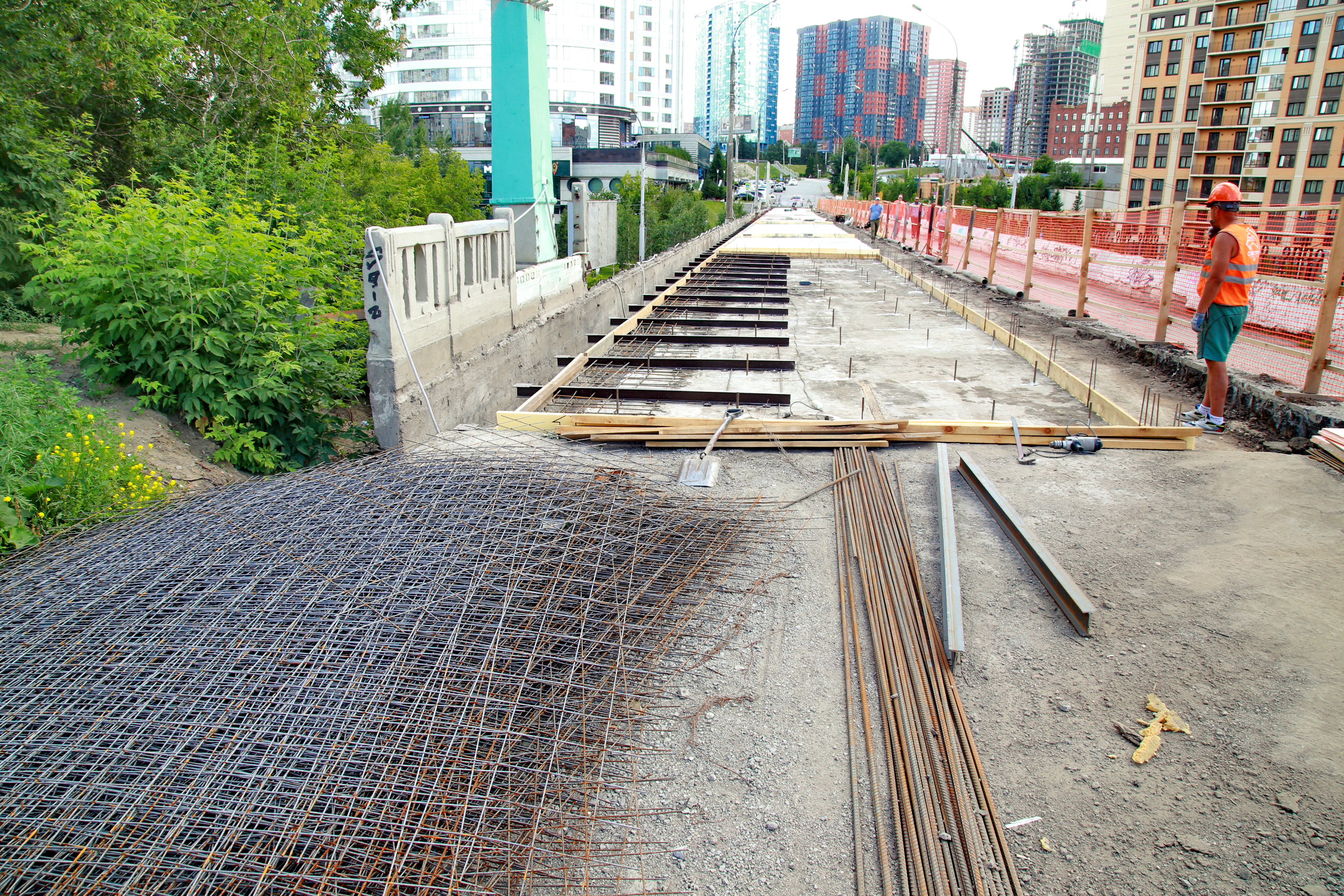 Ремонт Сибревкомовского моста. Июль 2022 года