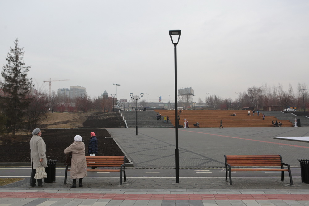 Михайловская набережная после реконструкции. Осень 2017 года