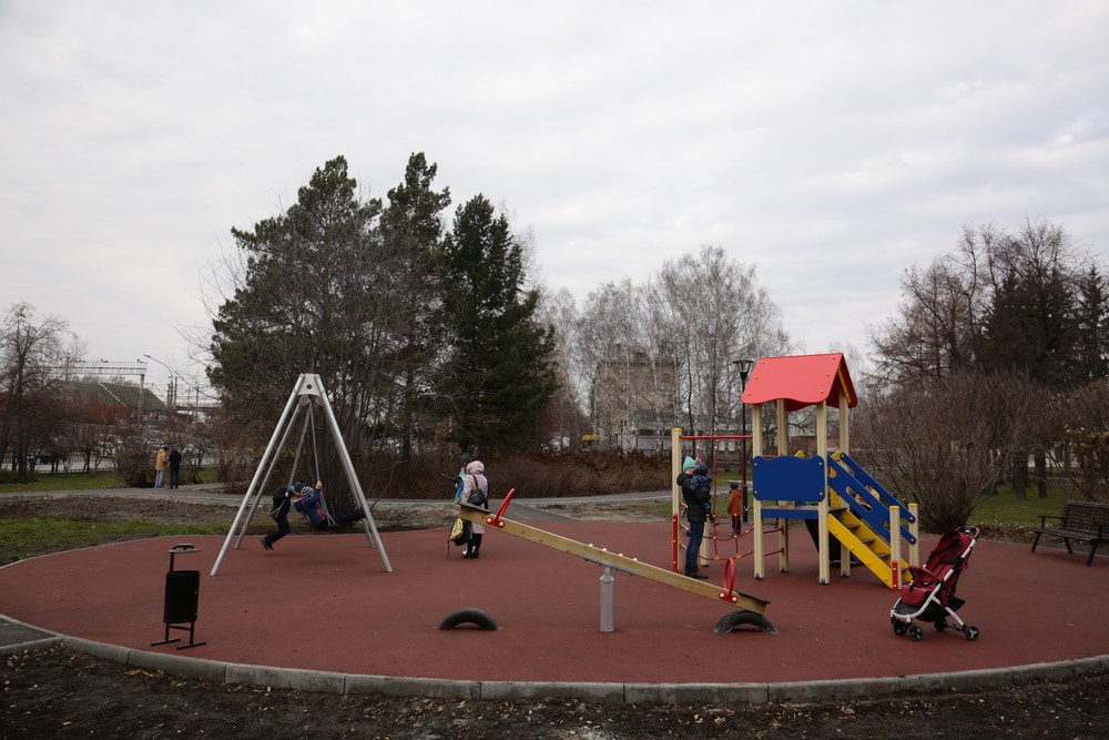 Сквер «25 лет Победы в Великой Отечественной войне». Октябрь 2020 года