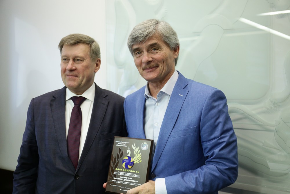 Анатолий Локоть и Василий Ковальчук