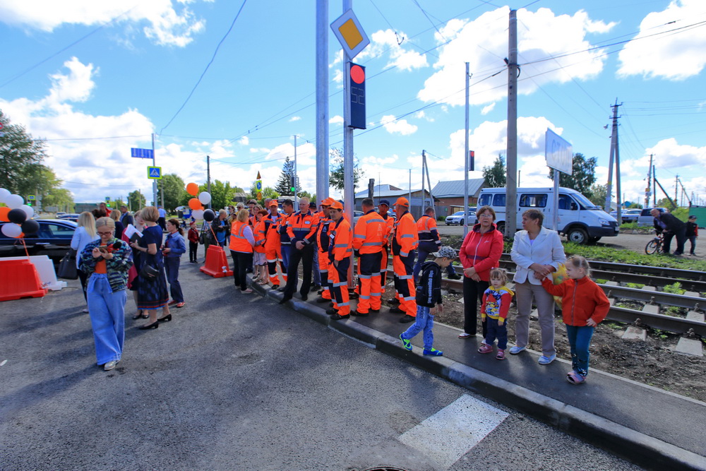 Открытие новой дороги на улице Титова. Июнь 2019 года