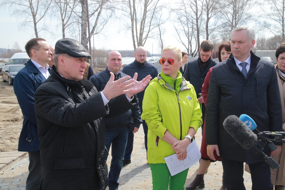 Парк «Арена» у нового ЛДС в Новосибирске готов на 65%