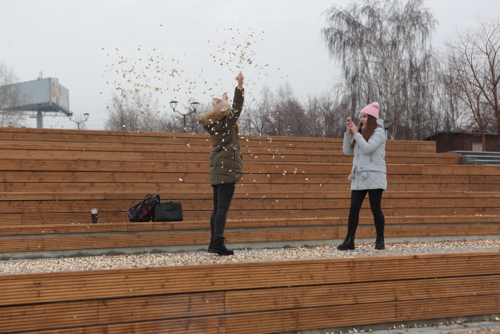 Михайловская набережная после реконструкции. Осень 2017 года
