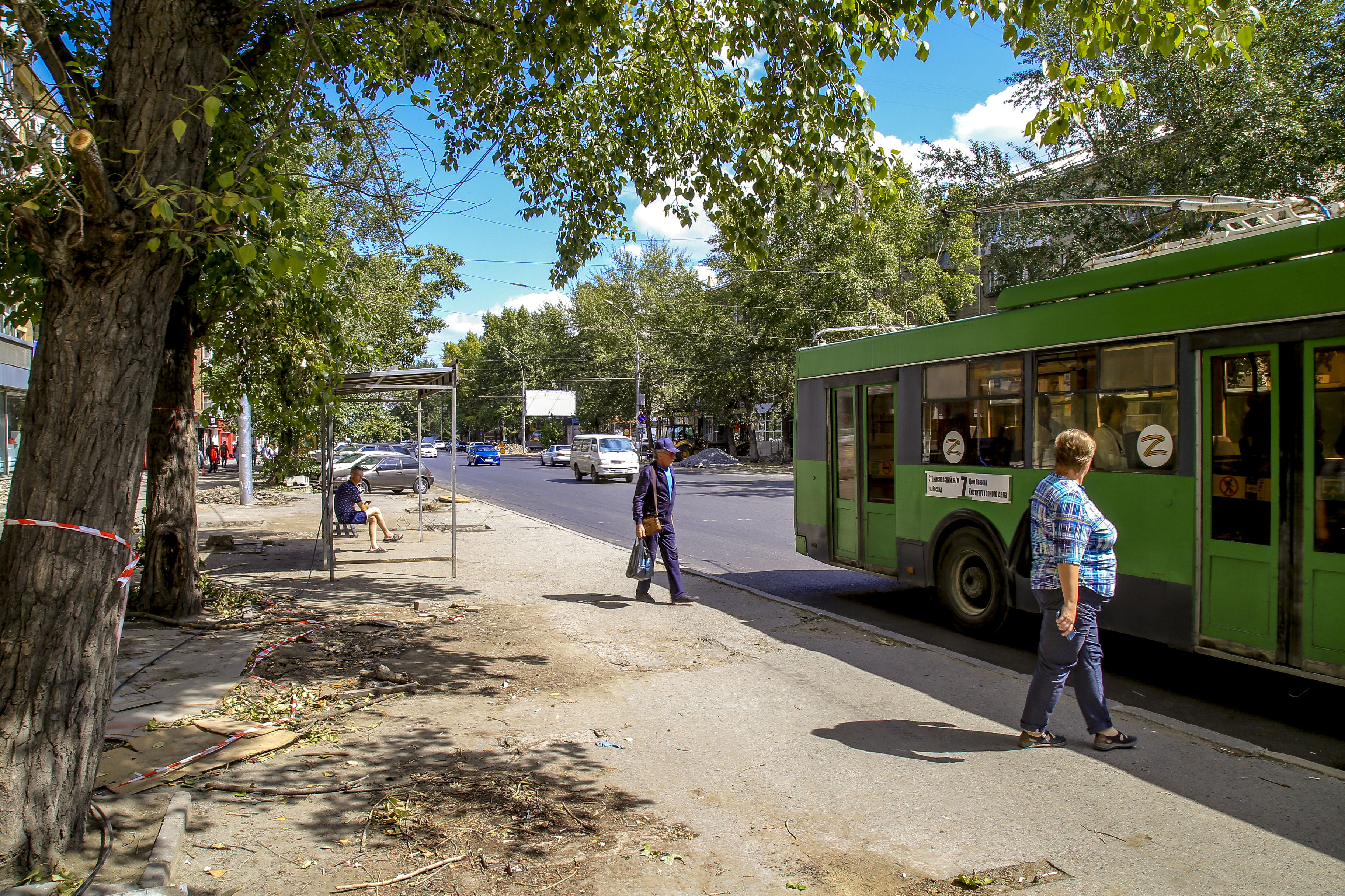 Ремонт проспекта Маркса (август 2022 года)