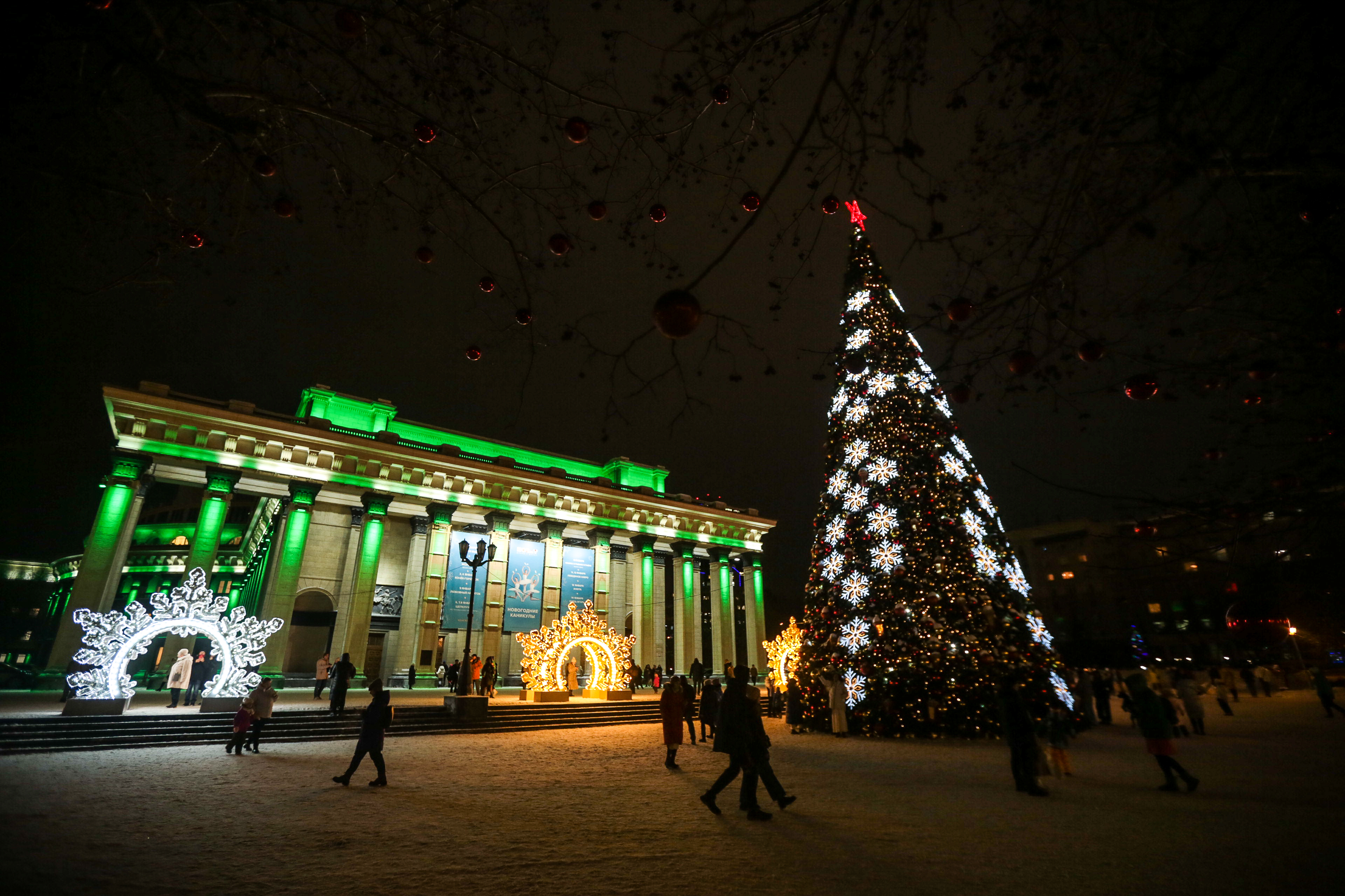 Ёлка на площади Ленина