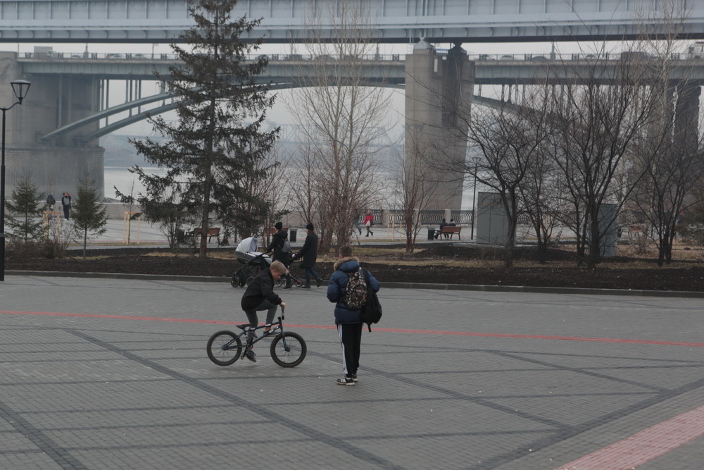 Михайловская набережная после реконструкции. Осень 2017 года