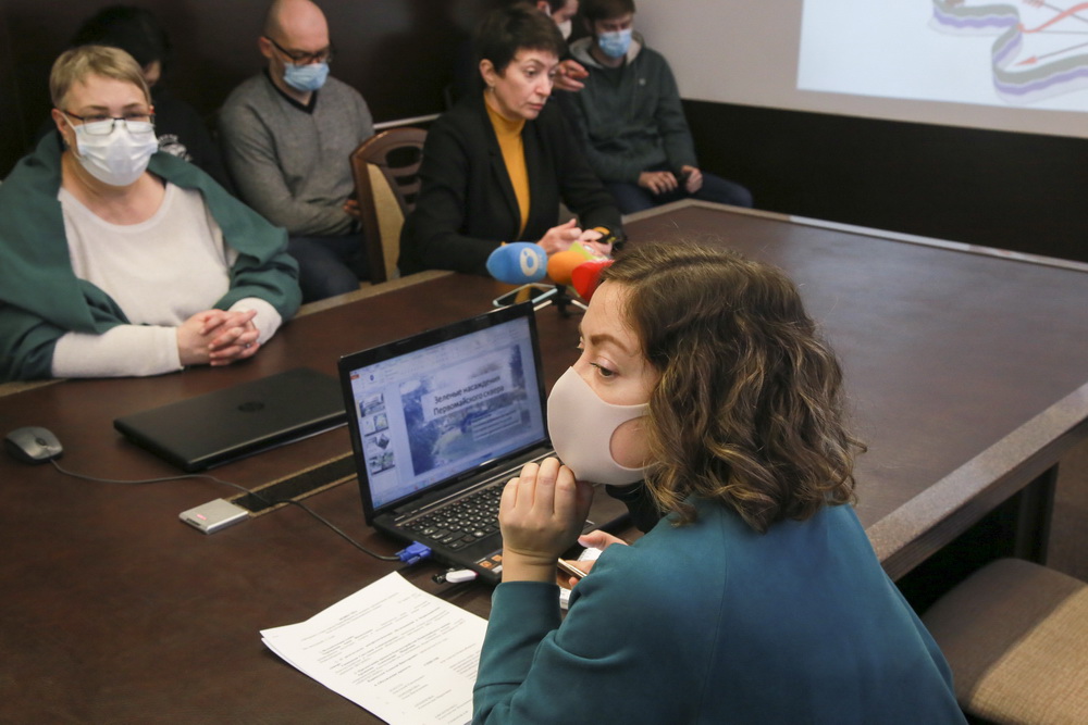 На обсуждении проекта благоустройства Первомайского сквера