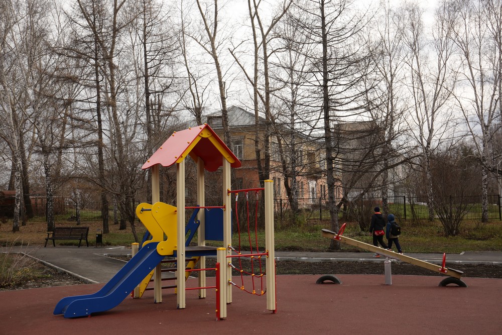 Сквер «25 лет Победы в Великой Отечественной войне». Октябрь 2020 года