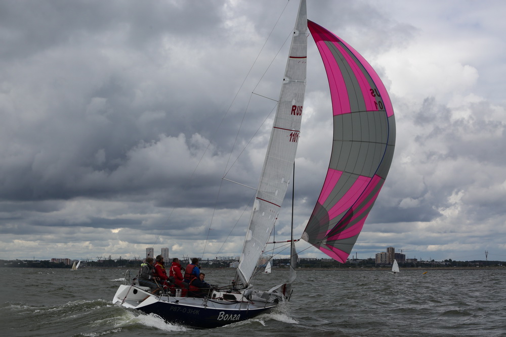 Парусные яхты на Обском море