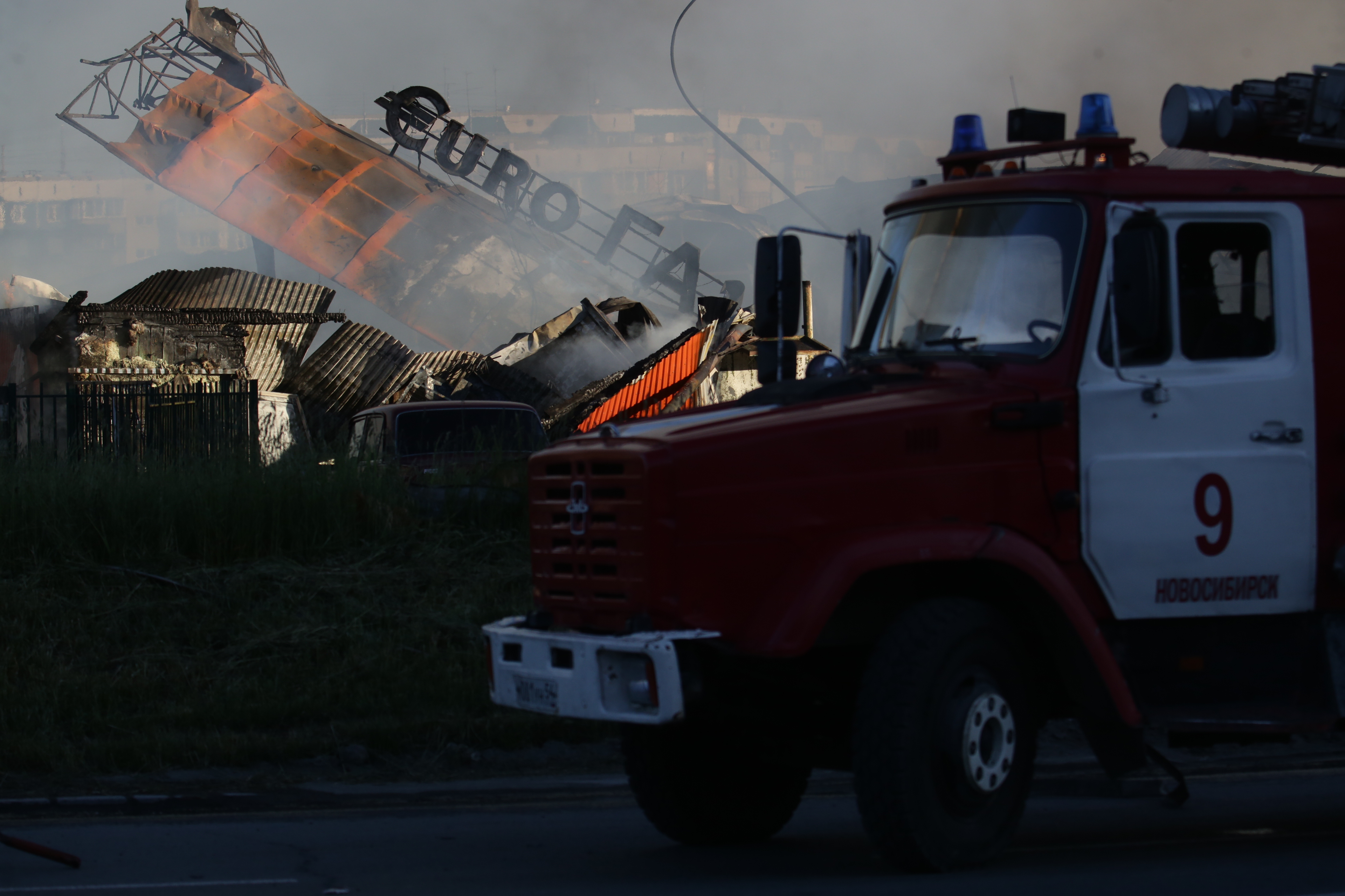 Тушение пожара на ГБШ. 14 июня 2021 года