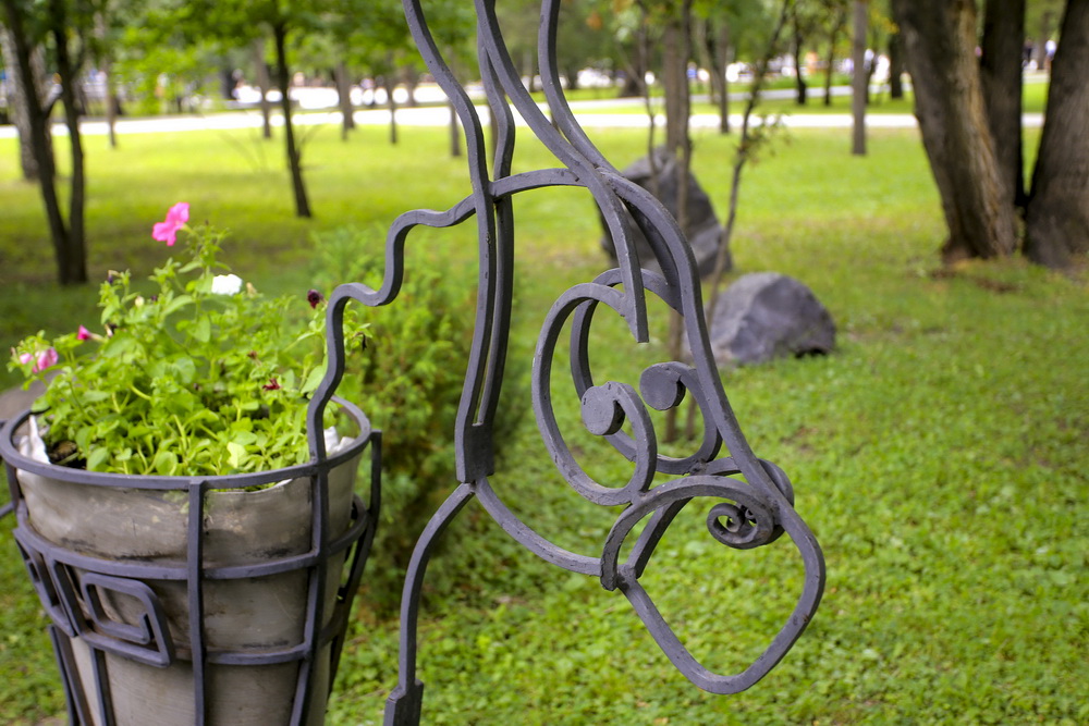 Клумбы на Монументе Славы