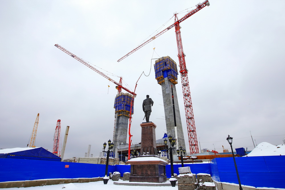 Строительство четвёртого моста. 17 ноября 2021 года