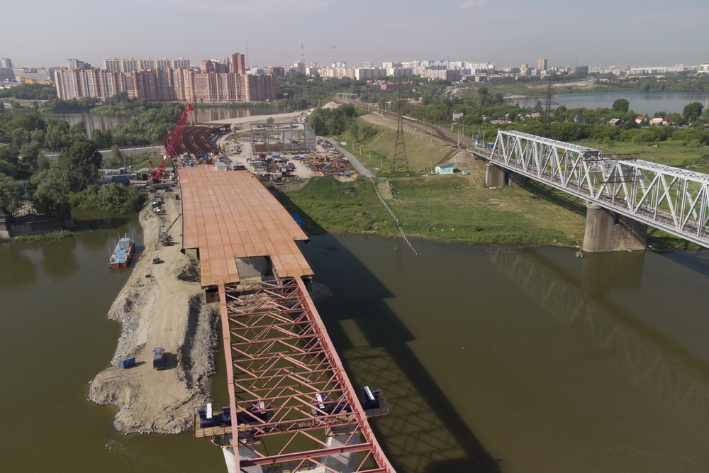 Строительство четвёртого моста. 18 июня 2021 года