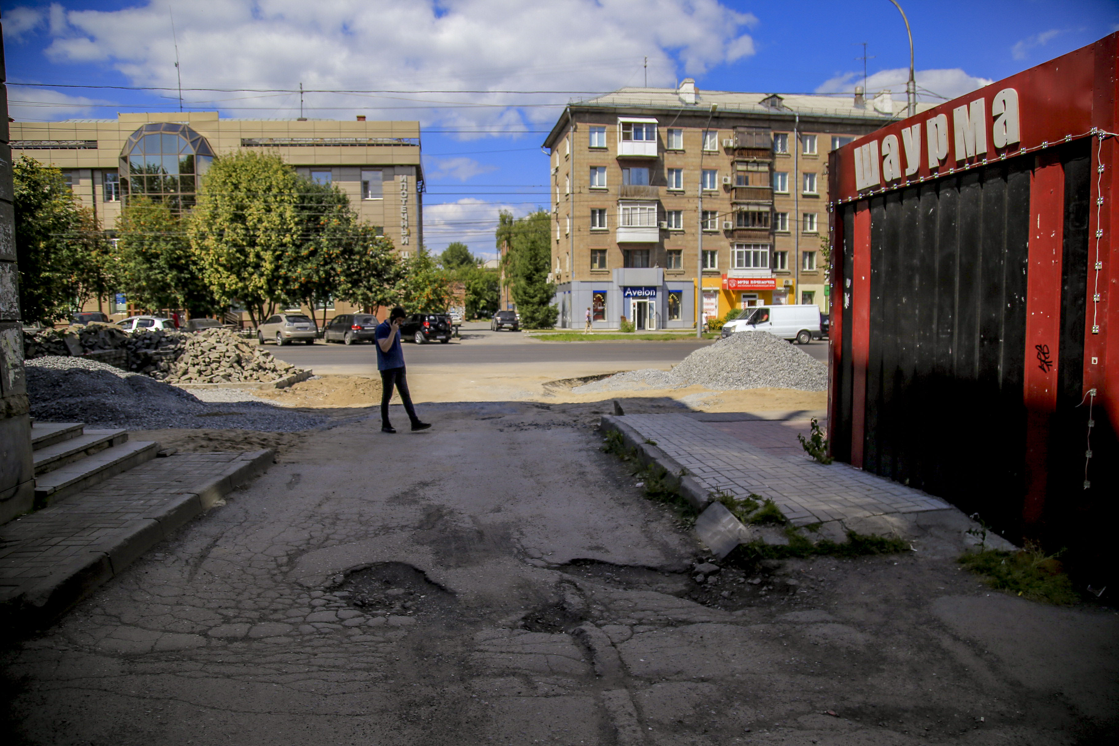 Ремонт проспекта Маркса (август 2022 года)