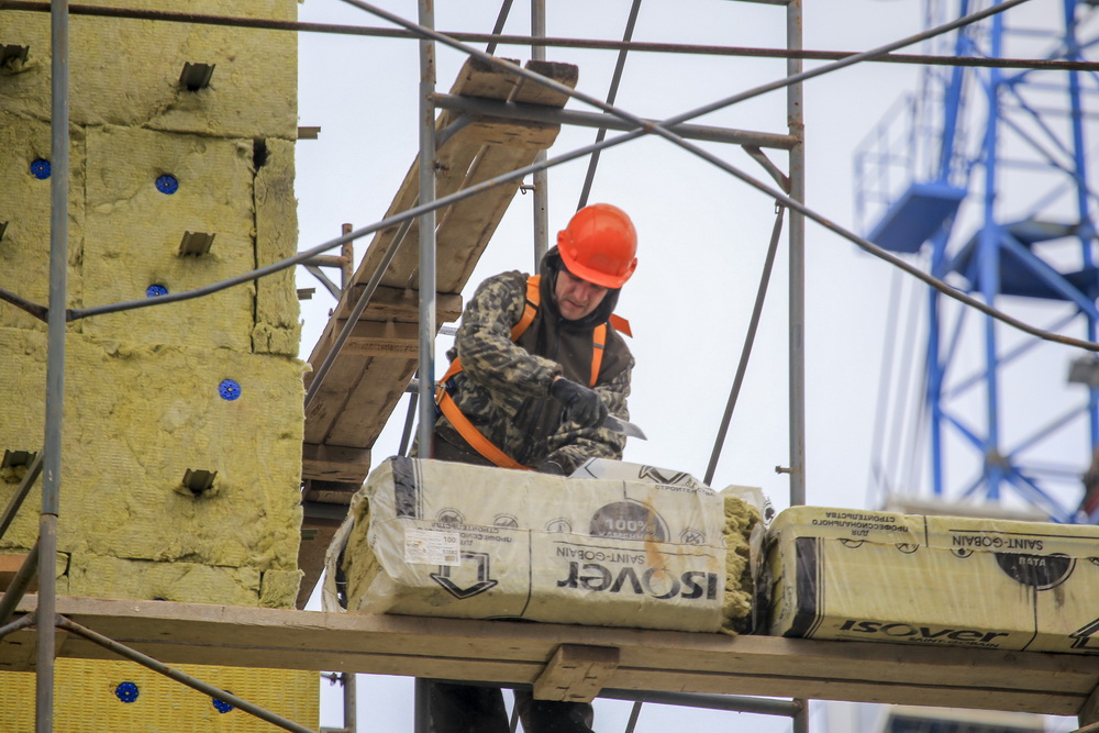 Строительство новой школы на Михаила Немыткина. Ноябрь 2020 года